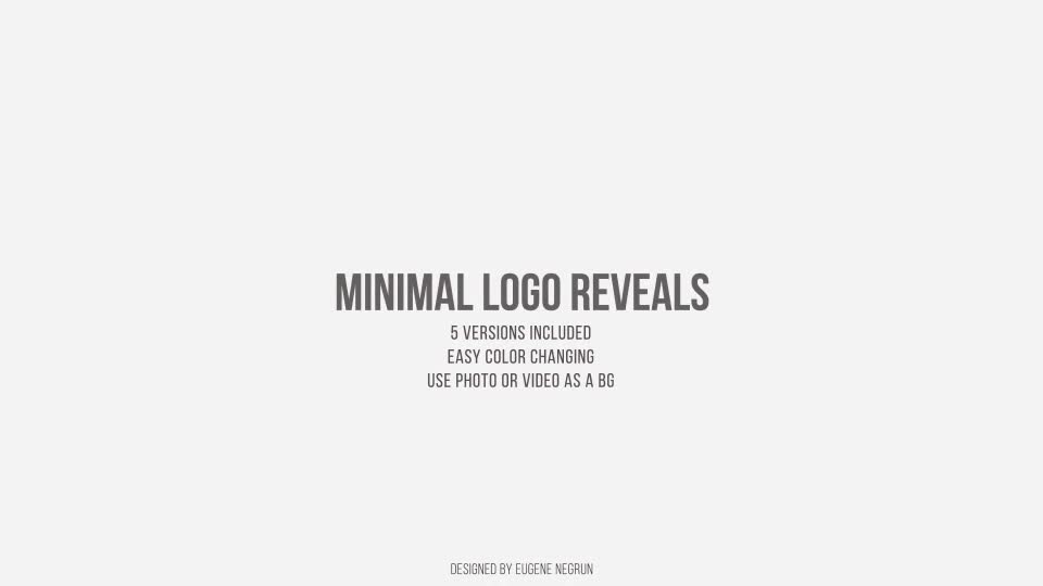 Minimal Logo Reveals Videohive 20882101 After Effects Image 1