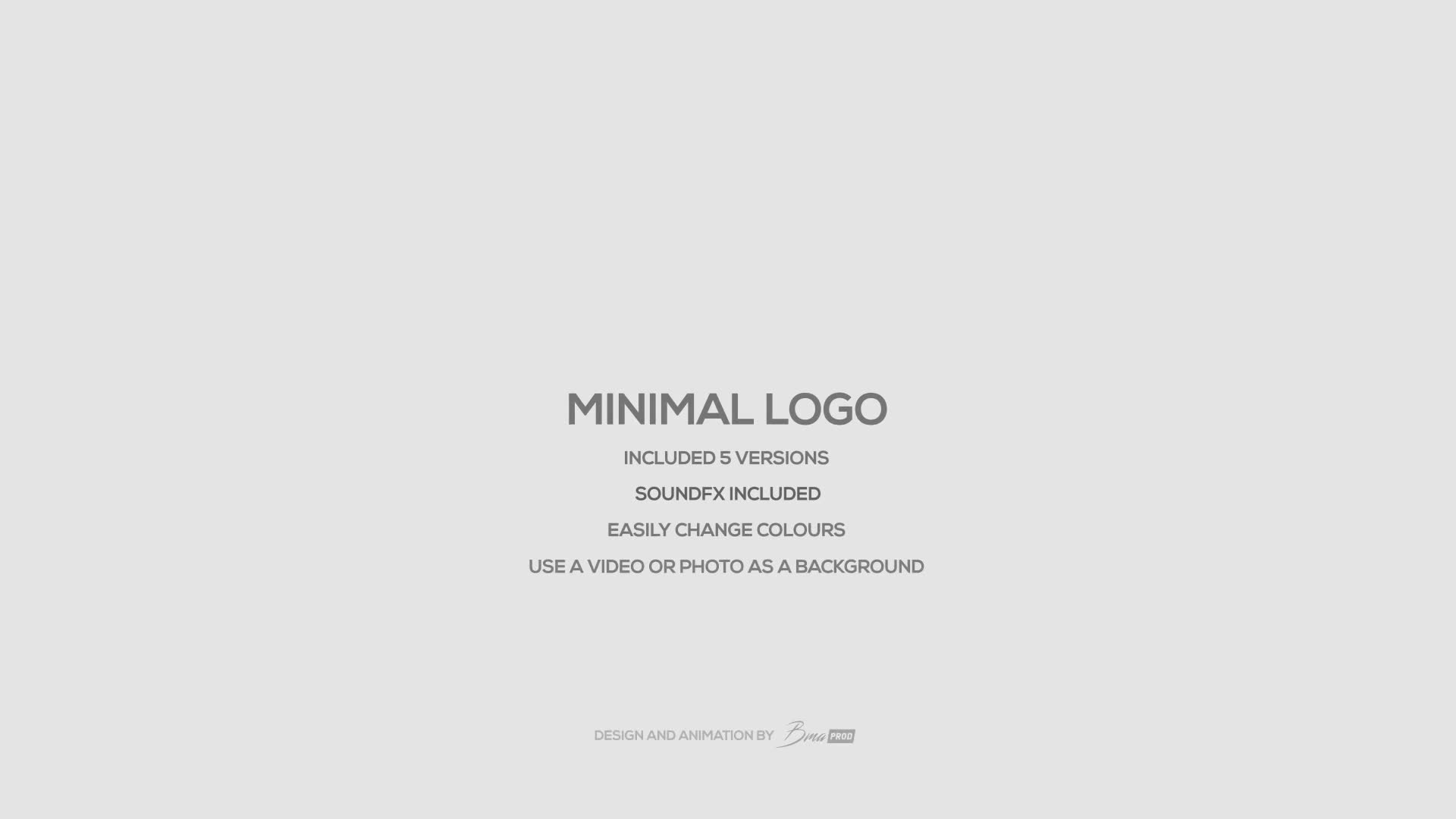 Minimal Logo Videohive 19925486 After Effects Image 1
