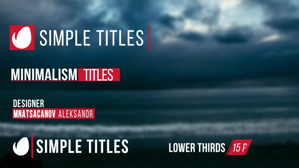 Minimal Lower Thirds Videohive 15209946 After Effects Image 2
