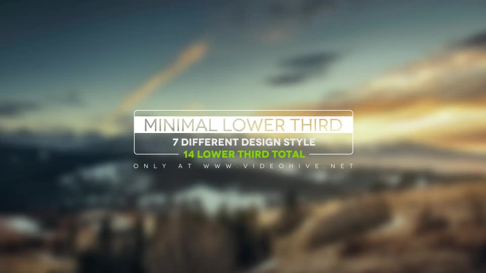 Minimal Lower Thirds - Download Videohive 12237756