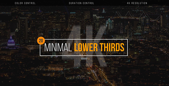 Minimal Lower Thirds - Download Videohive 20493315