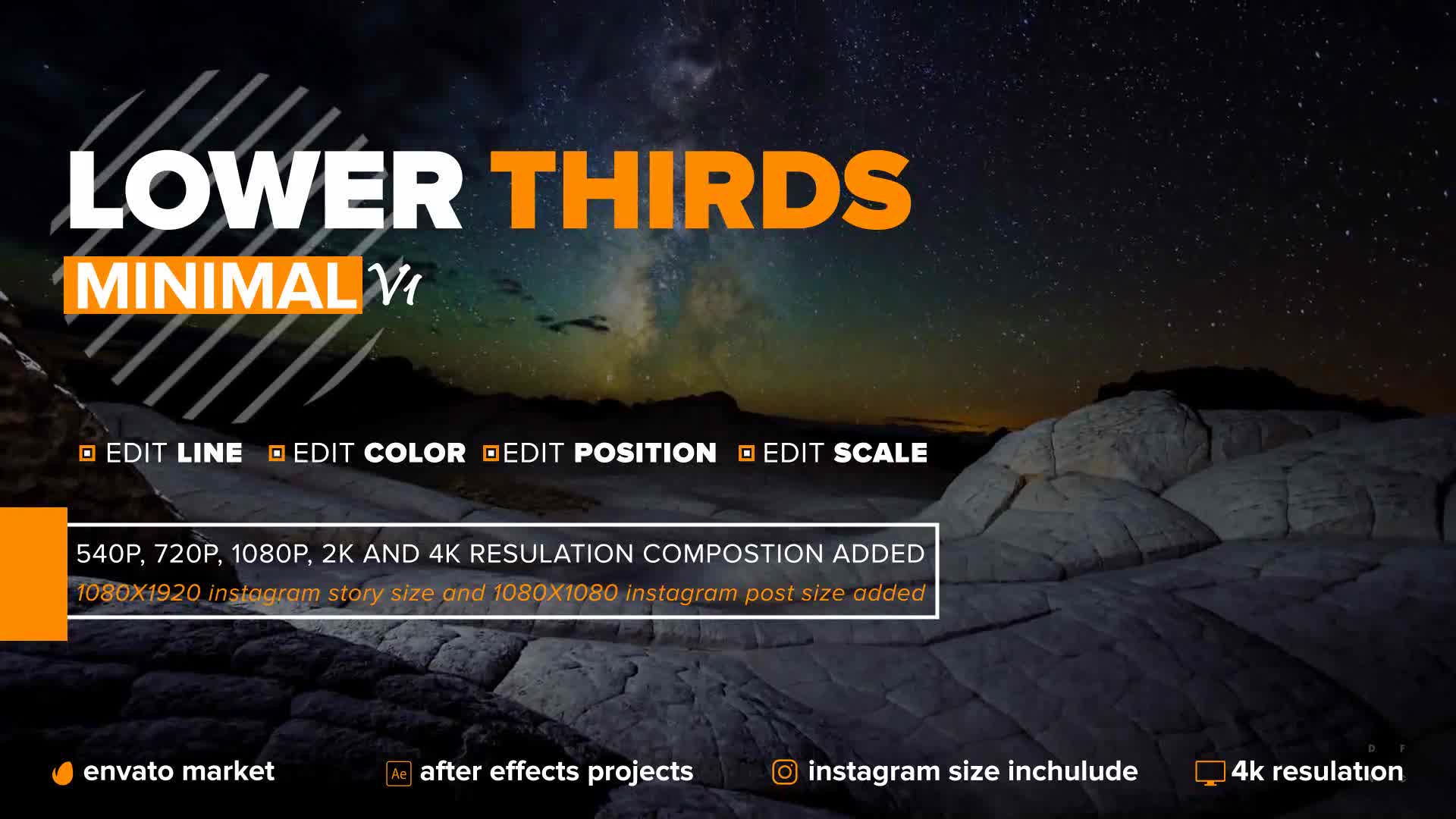 Minimal Lower Thirds Videohive 23436931 After Effects Image 1