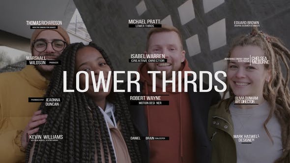 Minimal Lower Thirds | FCPX & Apple Motion - Videohive Download 39656667