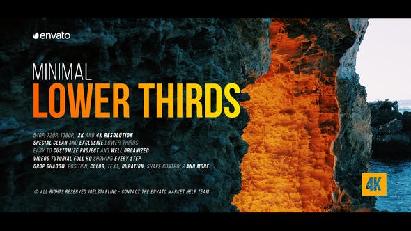 Minimal Lower Thirds for After Effects - Videohive 38226999 Download