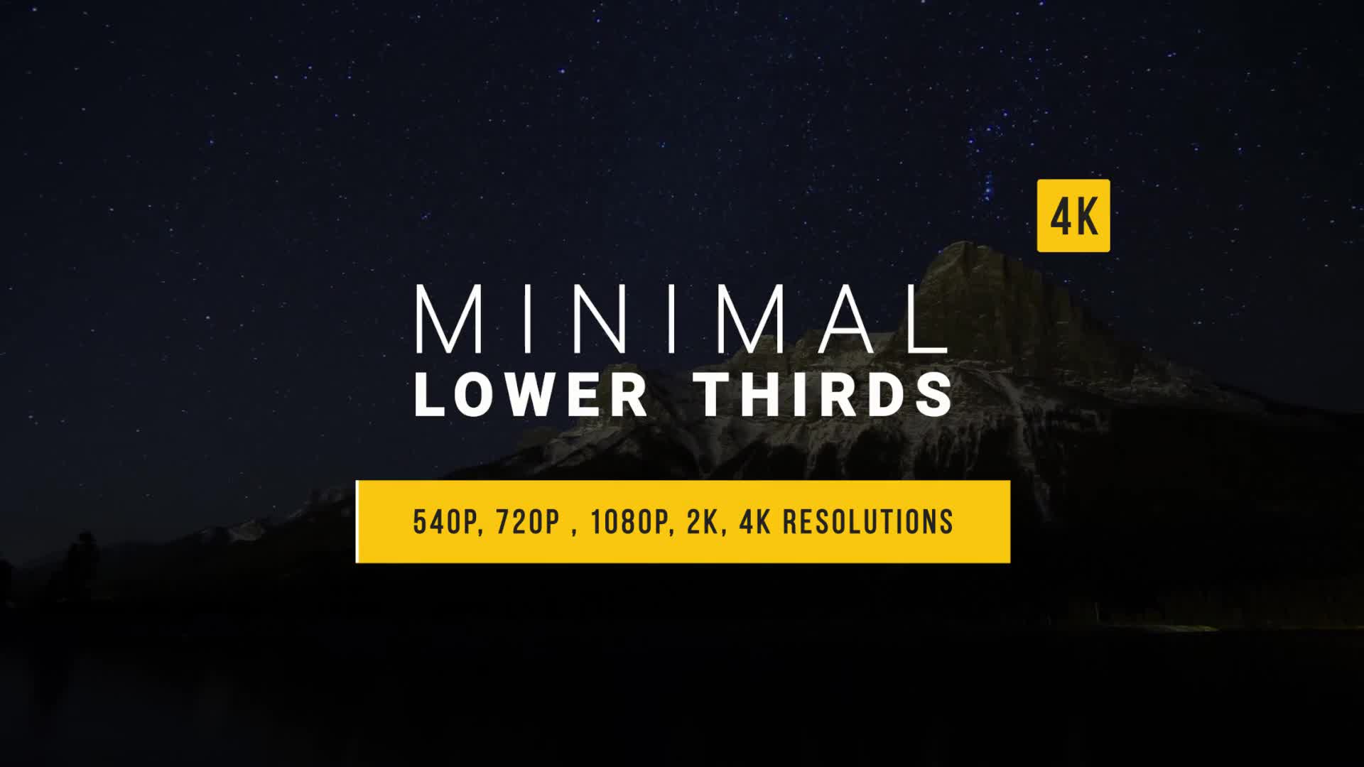 Minimal Lower Thirds Videohive 15002451 After Effects Image 1