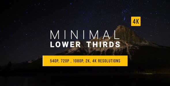 Minimal Lower Thirds - Videohive 15002451 Download