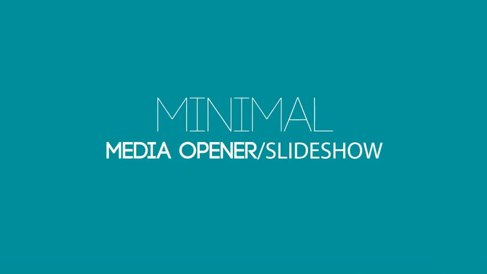 Minimal Media Opener Slideshow Videohive 14990616 After Effects Image 1