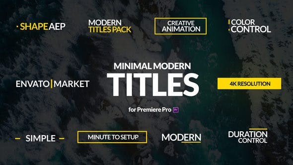 Minimal Modern Titles for Premiere Pro | Essential Graphics - Videohive 22347364 Download