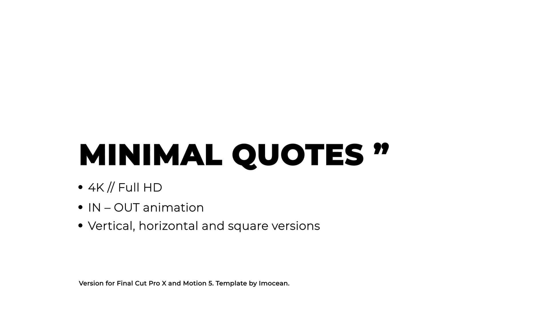 Minimal Quotes | FCPX Videohive 38006349 Apple Motion Image 13