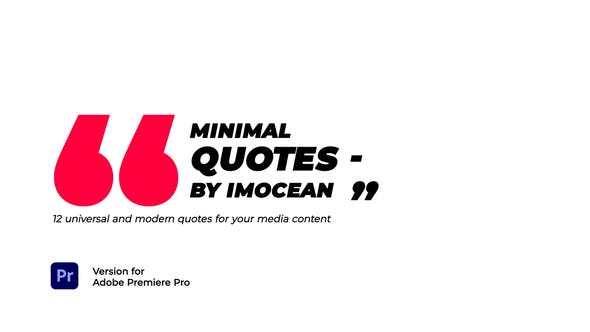 Minimal Quotes | Premiere Pro - 37819353 Download Videohive