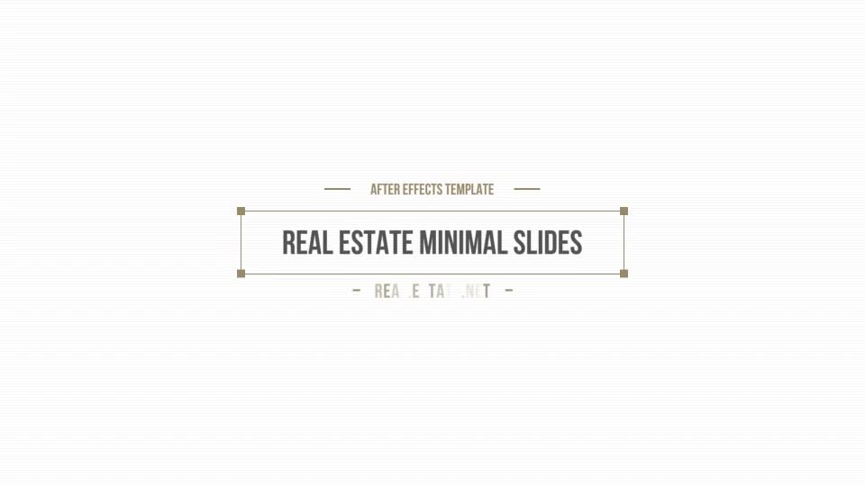 Minimal Real Estate Slides Videohive 26390043 After Effects Image 1