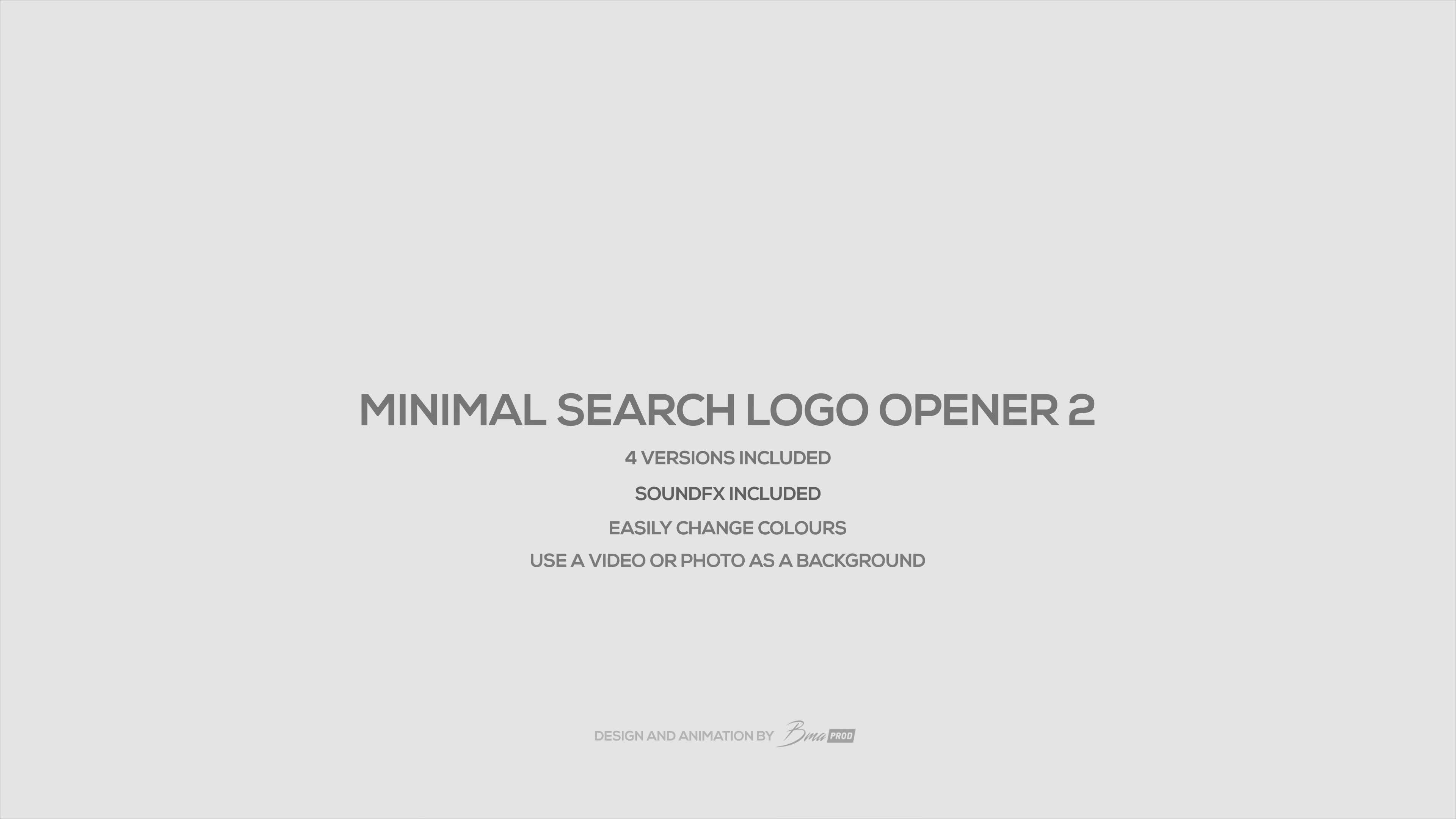 Minimal Search Logo Opener 2 Videohive 35030054 After Effects Image 1