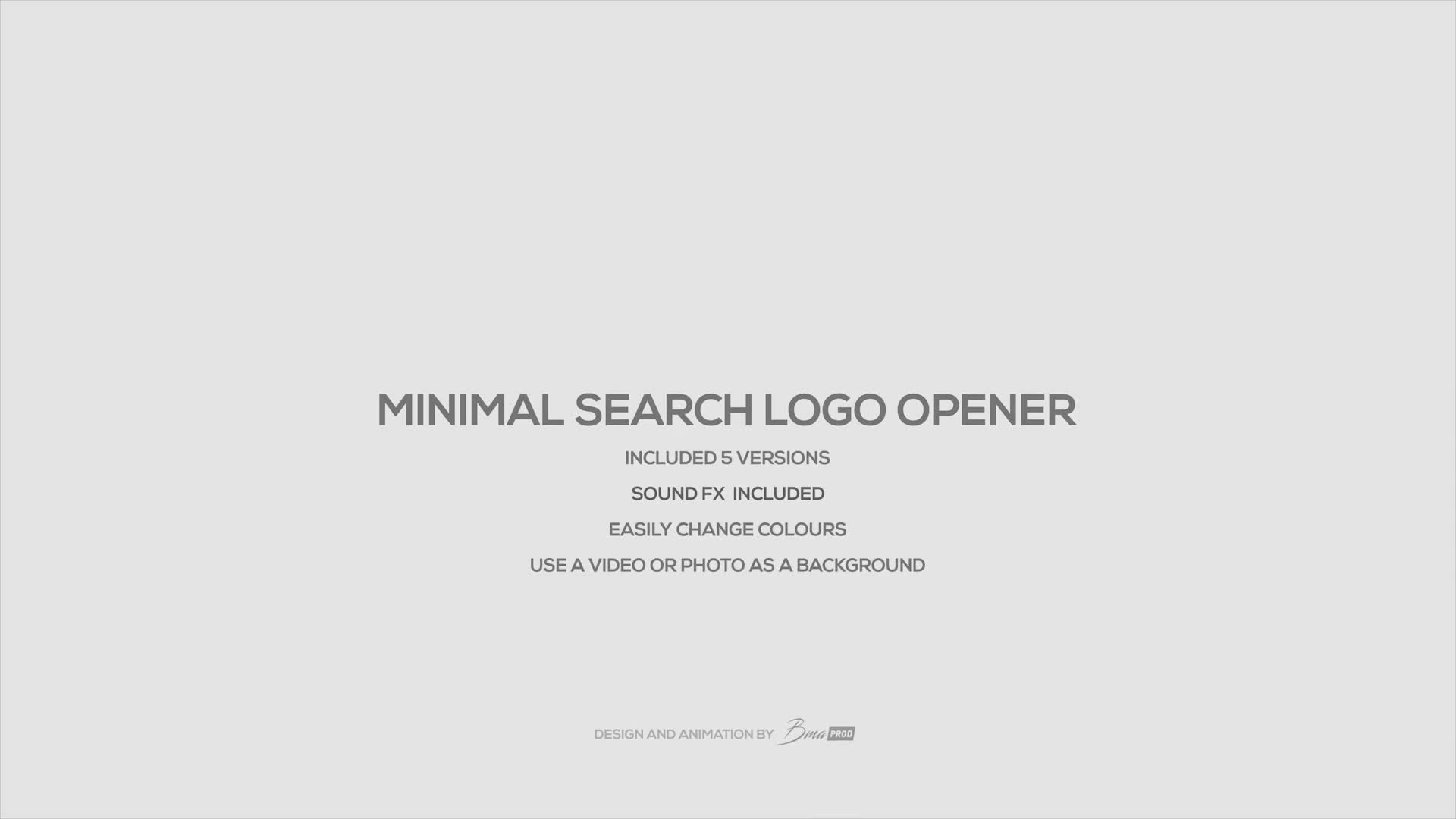 Minimal Search Logo Opener Videohive 32607791 After Effects Image 1