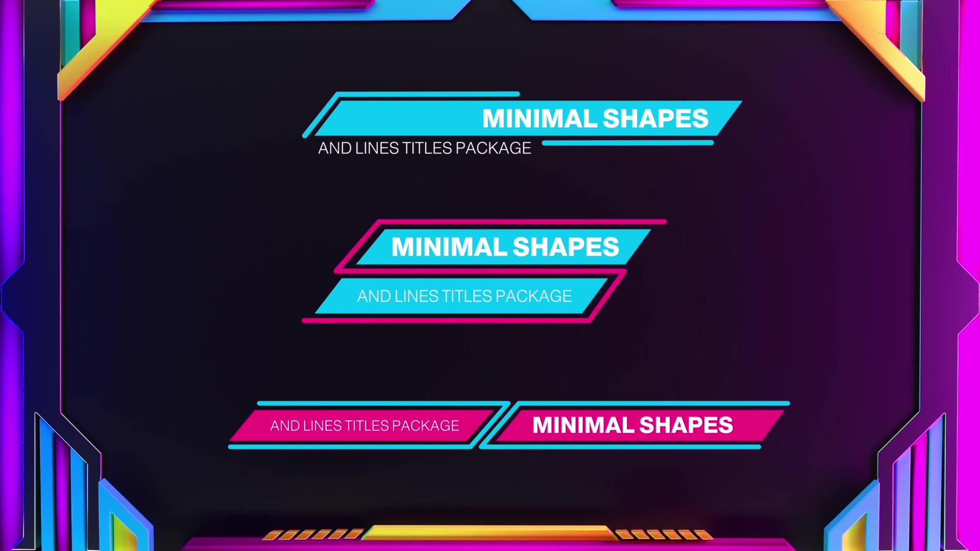 Minimal Shapes and Lines Typography Package Videohive 32738757 After Effects Image 6