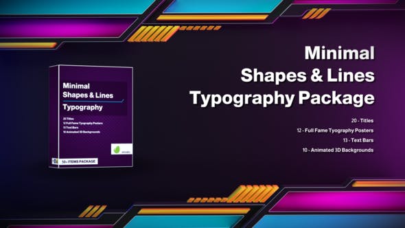 Minimal Shapes and Lines Typography Package - Videohive Download 32738757