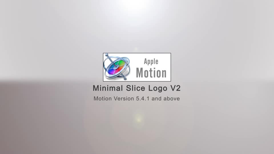 Minimal Slice Logo V2 Apple Motion - Download Videohive 22605859