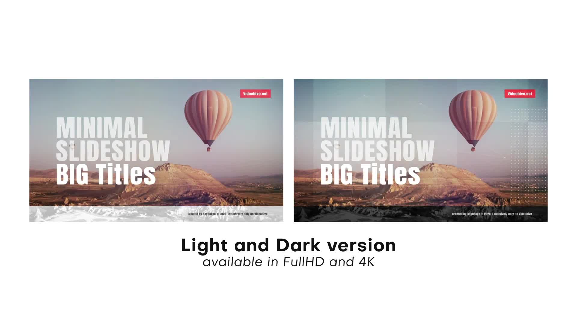 Minimal Slideshow Big Titles Videohive 29318984 After Effects Image 1