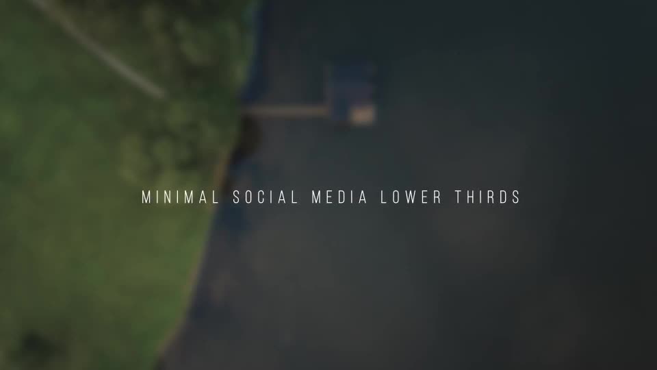 Minimal Social Media Lower thirds - Download Videohive 20090415