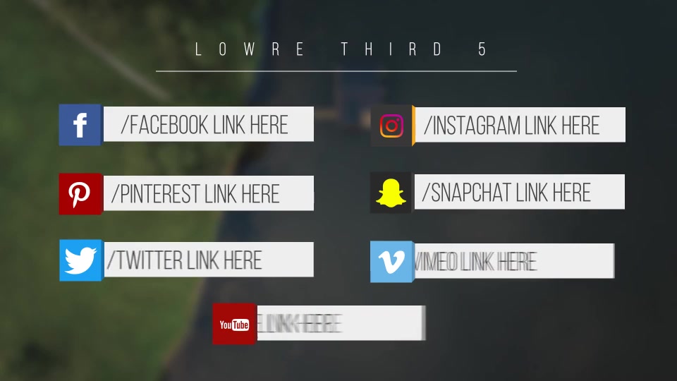 Minimal Social Media Lower thirds - Download Videohive 20090415