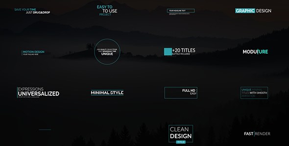 Minimal Tiltes Pack - Download Videohive 19998776