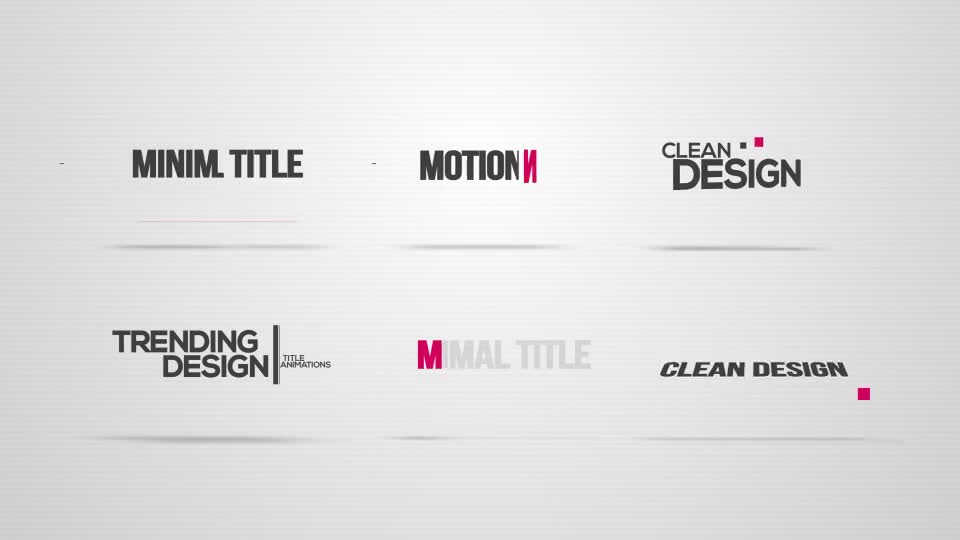 Minimal Title Animations Videohive 15263206 After Effects Image 1