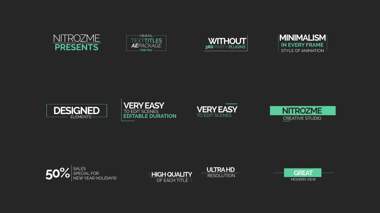 Minimal Titles Videohive 14379770 After Effects Image 1
