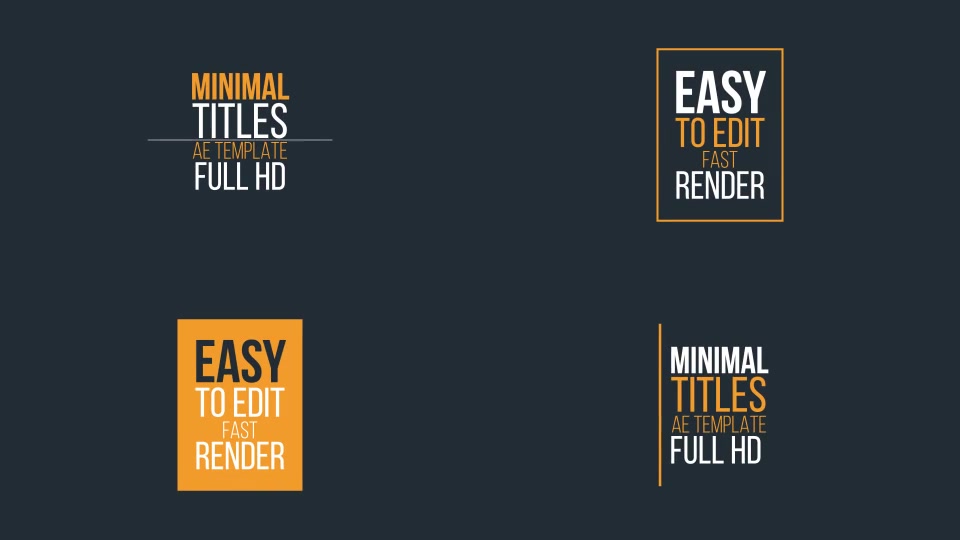 Minimal Titles Videohive 14660690 After Effects Image 10