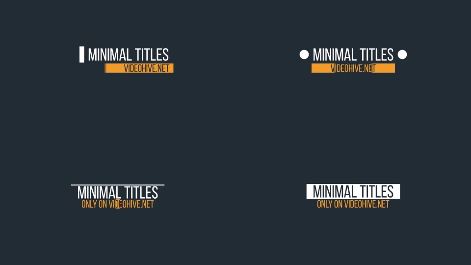 Minimal Titles Videohive 14660690 After Effects Image 5