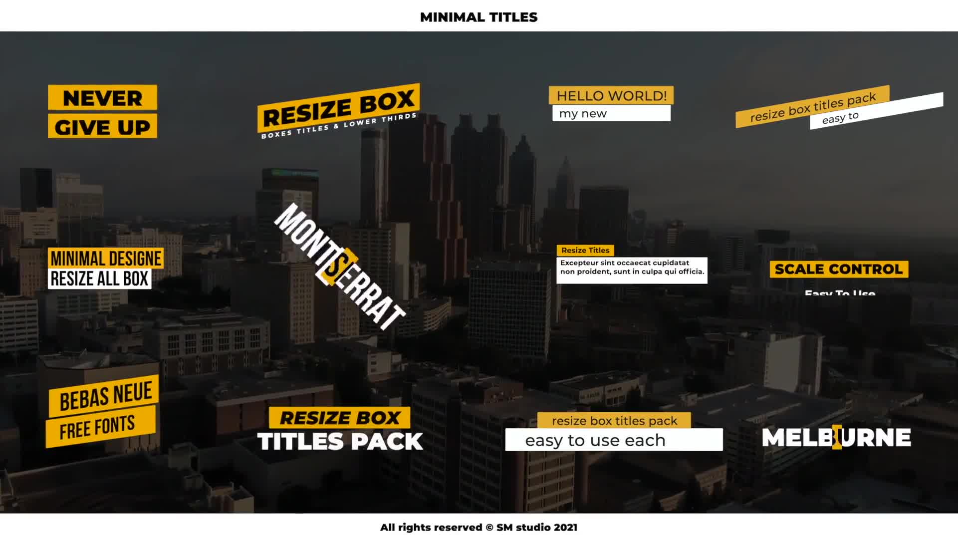 Minimal Titles 2.0 | AE Videohive 34355277 After Effects Image 1