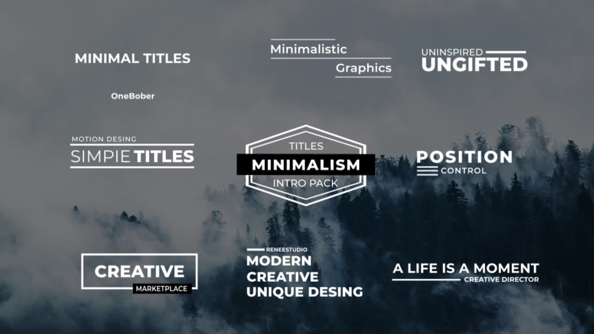 Minimal Titles 2.0 | After Effects Videohive 38803061 After Effects Image 1