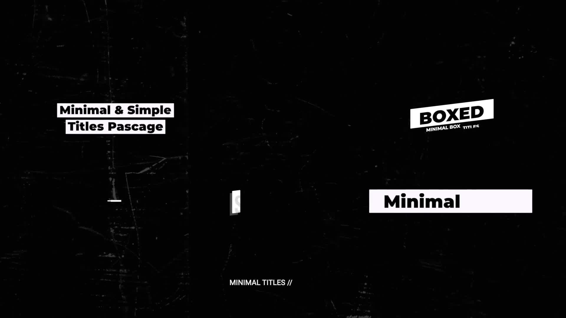 Minimal Titles 3.0 | AE Videohive 36063690 After Effects Image 1