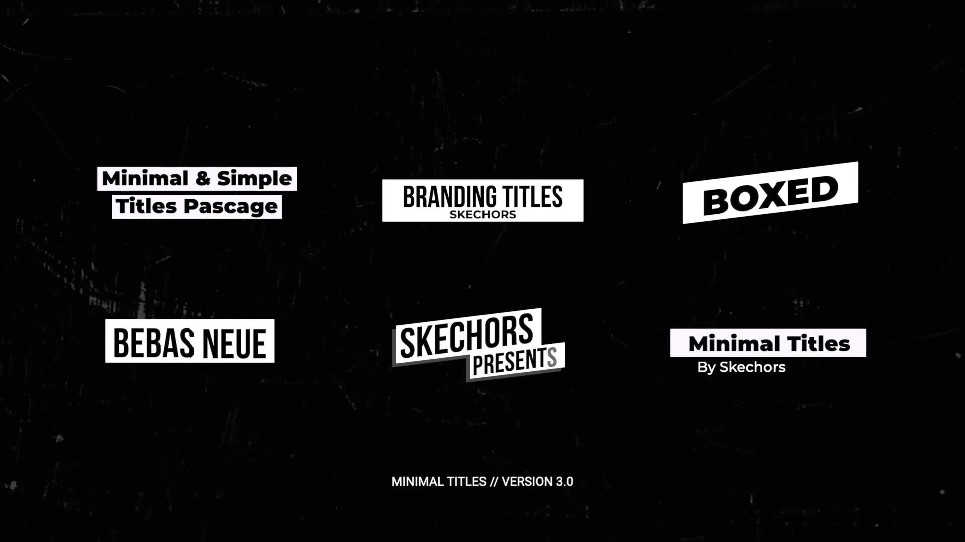 Minimal Titles 3.0 | AE Videohive 36063690 After Effects Image 2