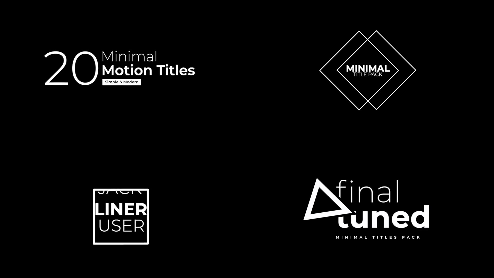 Minimal Titles 3.0 | Final Cut Pro X Videohive 38199380 Apple Motion Image 10