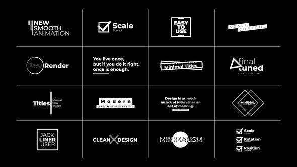 Minimal Titles 3.0 | Final Cut Pro X - Videohive 38199380 Download
