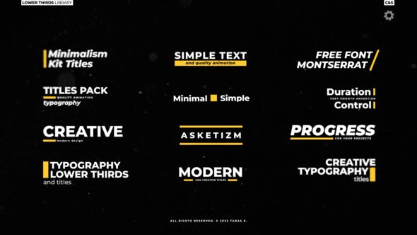 Minimal Titles | After Effects - Videohive 38343975 Download