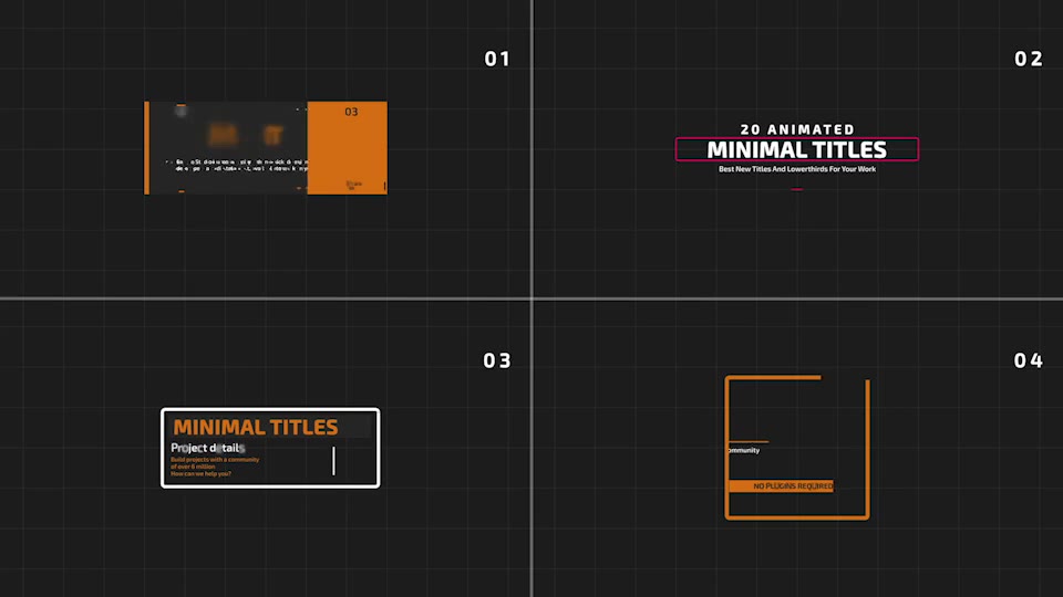 Minimal TItles and Lowerthirds - Download Videohive 17310788