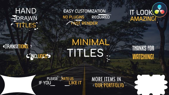 Minimal Titles | DaVinci Resolve - 36549612 Download Videohive