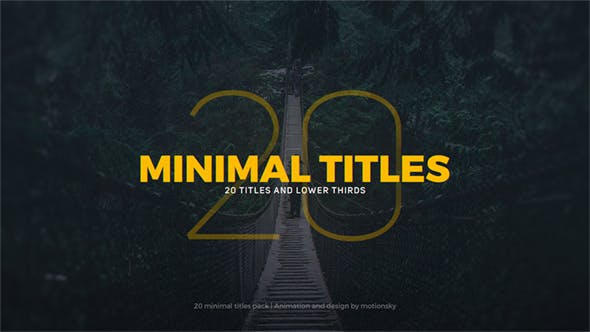 Minimal Titles - Download 20206702 Videohive
