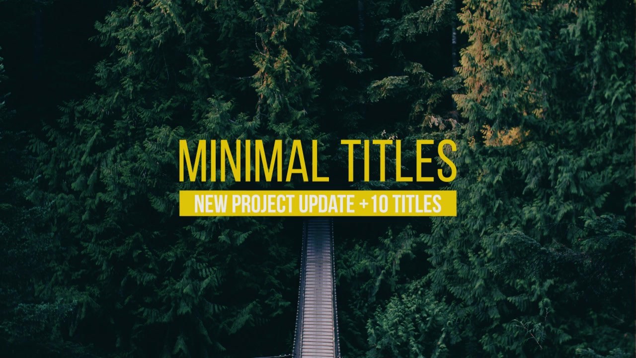 Minimal Titles - Download Videohive 13872337