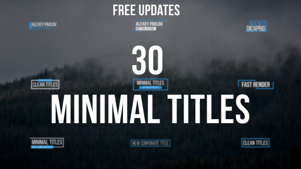 Minimal Titles - Download Videohive 19410076