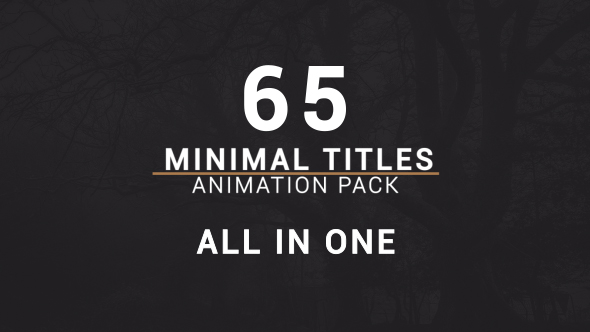 Minimal Titles Pack - Download Videohive 15845631
