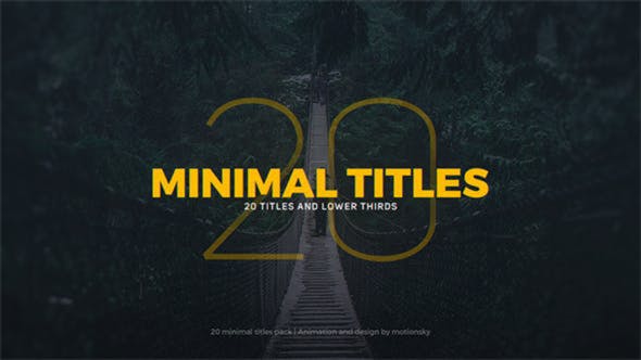 Minimal Titles | Premiere Pro - Download Videohive 29868479