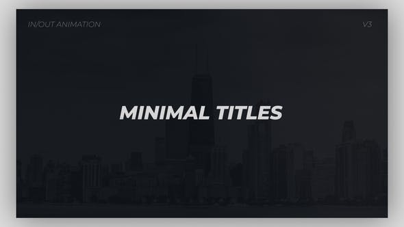 Minimal Titles - Videohive 33615082 Download