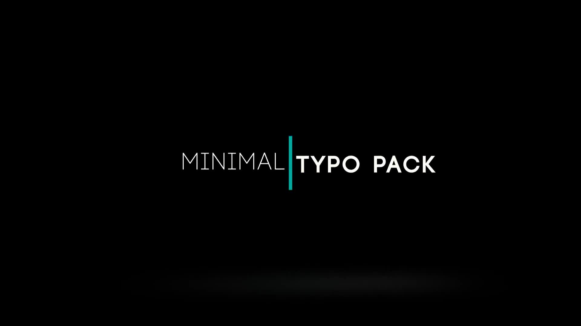 Minimal Typo Premiere Pro Videohive 38315318 Premiere Pro Image 1