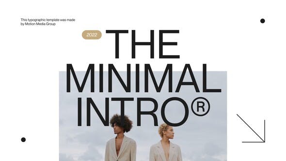 Minimal Typography Intro - Videohive Download 36652230