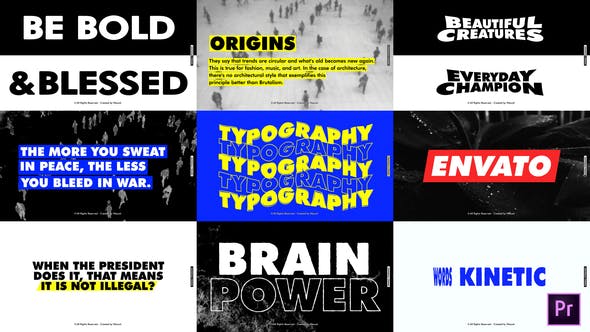 Minimal Typography | MOGRT - Download Videohive 29476656