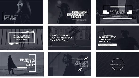 Minimal Typography Pack 2 - Download 29943426 Videohive