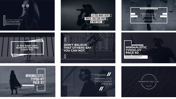Minimal Typography Pack 2 FCPX - 32340062 Videohive Download