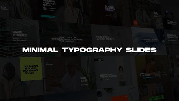 Minimal Typography Slides - 39457520 Videohive Download
