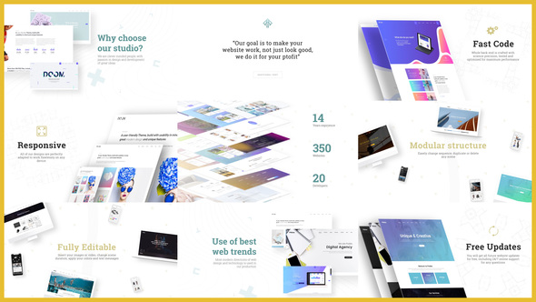 Minimal Website / Agency Presentation - Download Videohive 21665171